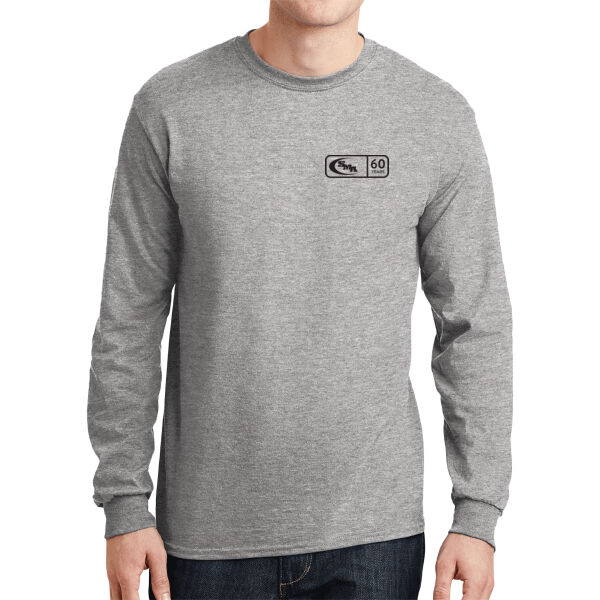 60th Anniversary - DryBlend ® 50 Cotton/50 Poly Long Sleeve T Shirt -  Printed Thumbnail