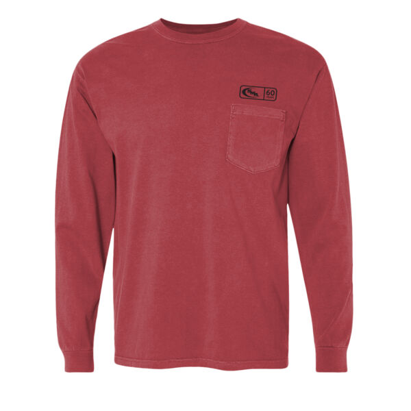60th Anniversary - Heavyweight Ring Spun Long Sleeve Pocket Tee -  Printed Thumbnail